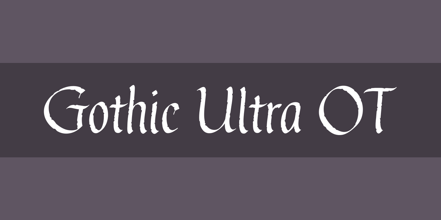 Schriftart Gothic Ultra OT